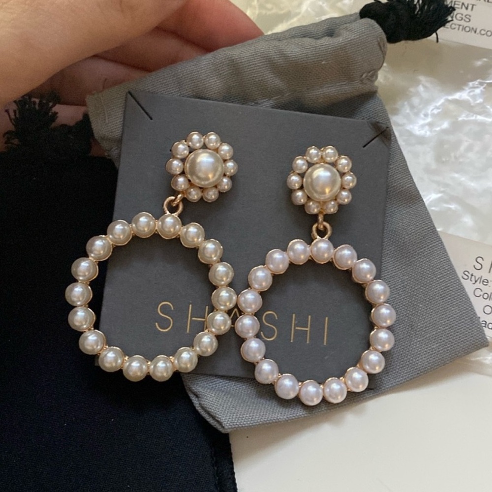 shashi pearl earrings